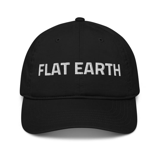 FLAT EARTH 100% Organic Cotton Dad Hat Baseball Cap