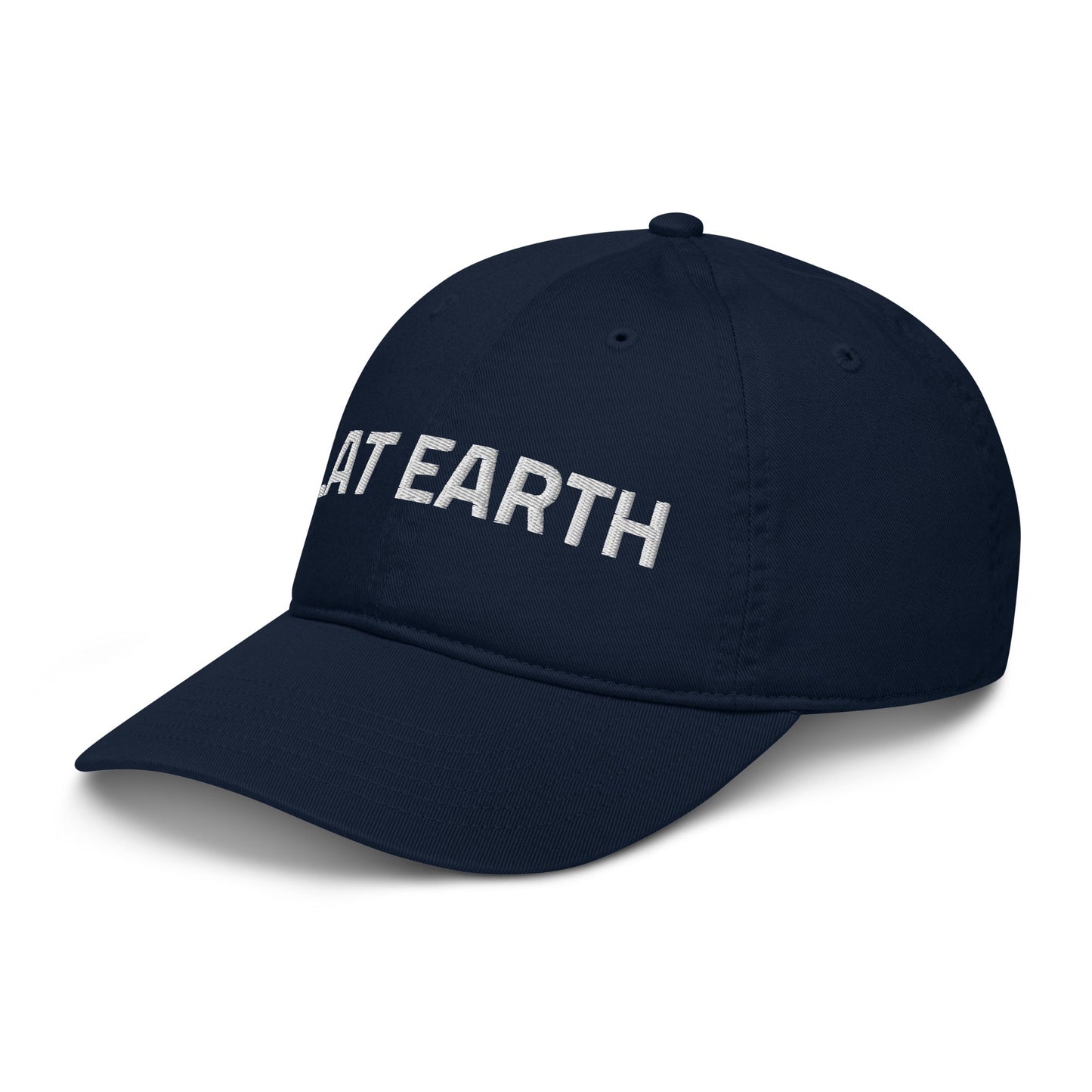 FLAT EARTH 100% Organic Cotton Dad Hat Baseball Cap