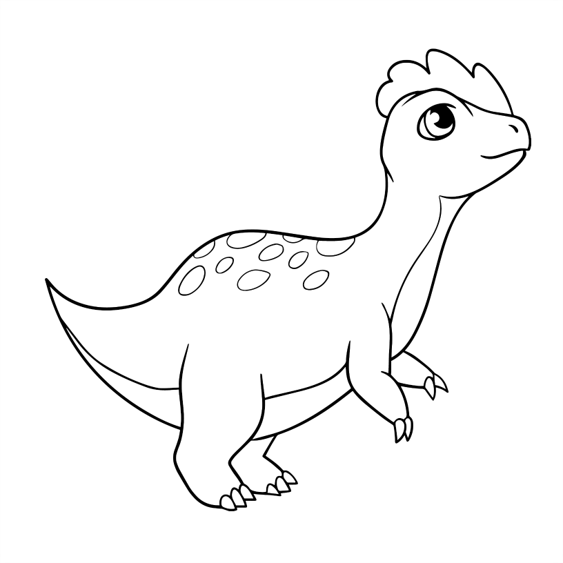 Dinosaur Colouring Book - 55 Bold and Simple Designs for Children