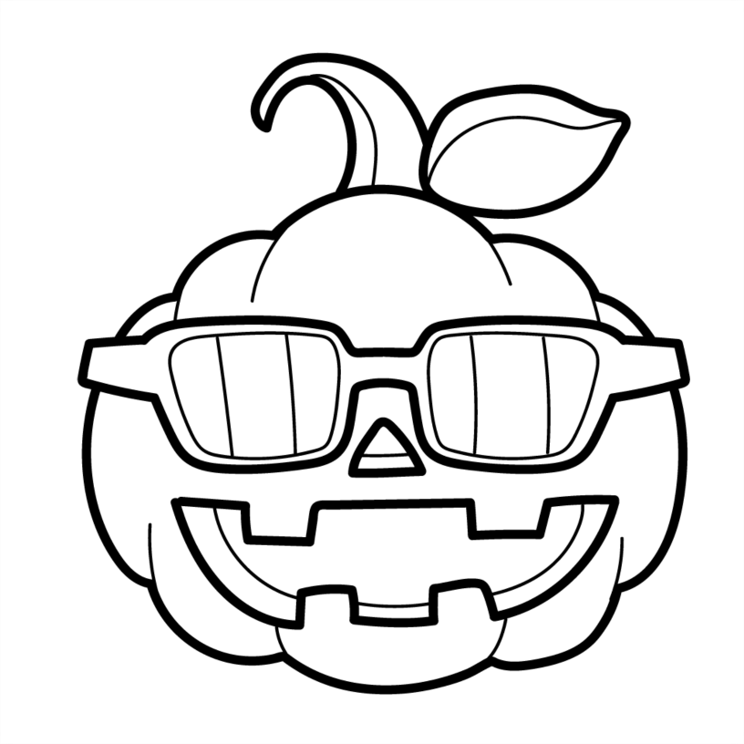Halloween Colouring Book - 55 Bold and Simple Designs for Children