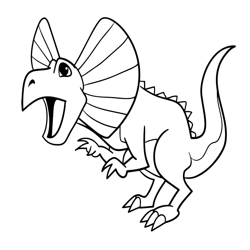 Dinosaur Colouring Book - 55 Bold and Simple Designs for Children