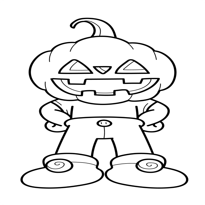 Halloween Colouring Book - 55 Bold and Simple Designs for Children
